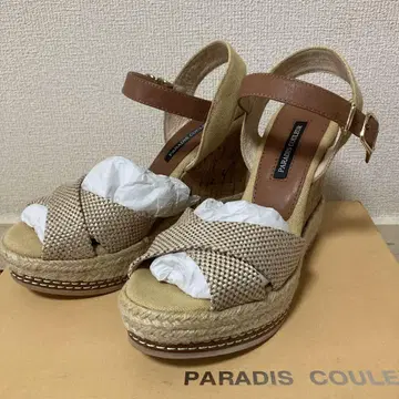 PARADIS COULEUR 베이지 샌들