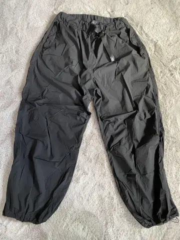Camp 7 블랙 와이드 팬츠 S 사이즈