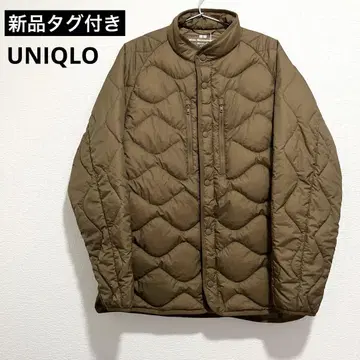 [택 포함 새상품] UNIQLO 하이브리드 다운 자켓 브라운 남성용 M