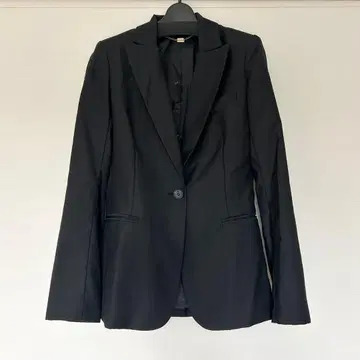 SLY 스라이 여성용 테일러드 자켓 블랙 울 캬바쿠라 수트