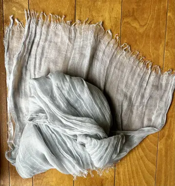 [ 재가격 인하 ] IDEE 이데 린넨 100% 스톨 미스트 그레이