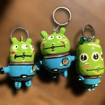 우주인 에이리언 키링 3개 세트