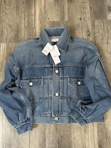 HYKE 벌룬 슬리브 데님 자켓 사이즈 2 LT Blue