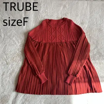 [ 새상품급 ] TRUBE 플리츠 긴팔 상의 sizeF