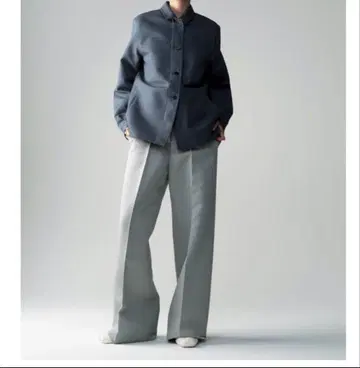 JILSANDER 그레이 와이드 팬츠
