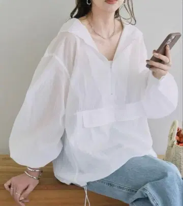 DISCOAT 시어 아노락 후드티