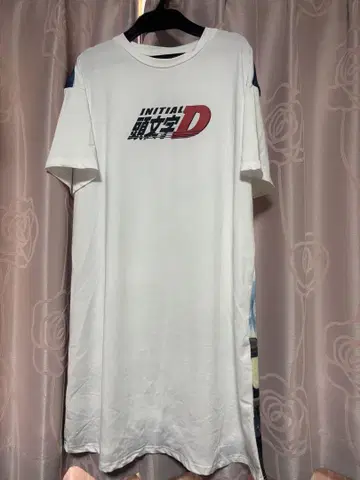 SHEIN 이니셜 D 콜라보 롱 T셔츠