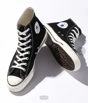 ALL STAR MADE IN JAPAN 블랙 하이컷 스니커즈