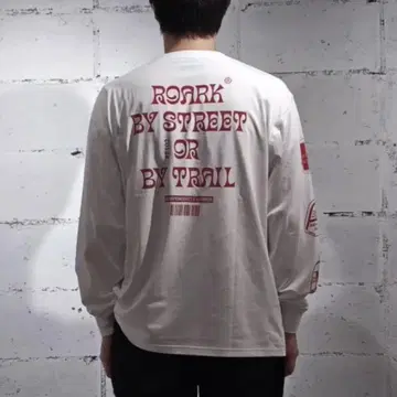 [ 정가 7150엔 ] ROARK 롱 슬리브 티셔츠 화이트