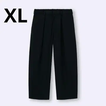 [택 포함 새상품] 지유 배럴 레그 슬랙스 XL 사이즈 블랙