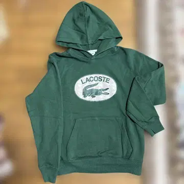 LACOSTE 그린 루즈핏 후드티 US XS