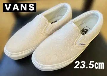 [ 미사용 새상품 ] VANS 퍼 슬립온 옅은 핑크 23.5cm 여성용
