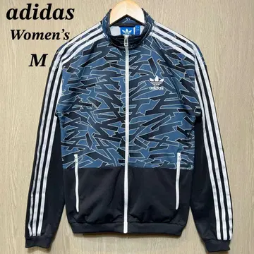 아디다스 오리지널 트랙 자켓 여성용 M 스카이블루 블랙