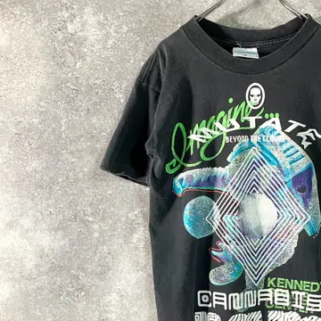 SS DESIGNS 반팔 셔츠 블랙 1990s 프린트 로고