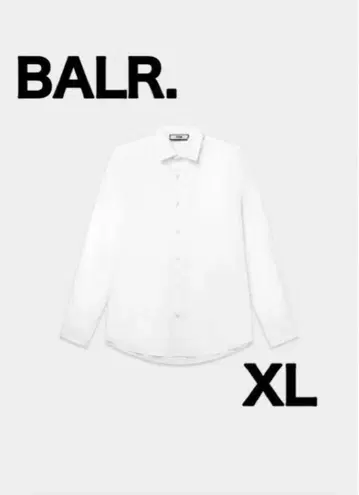 BALR. HEX-SERIES 슬림 셔츠 브라이트 화이트 긴팔 셔츠