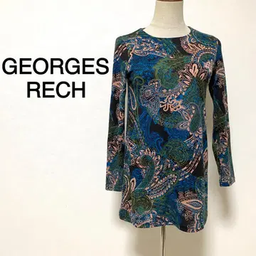GEORGES RECH 페이즐리 무늬 올 패턴 튜닉