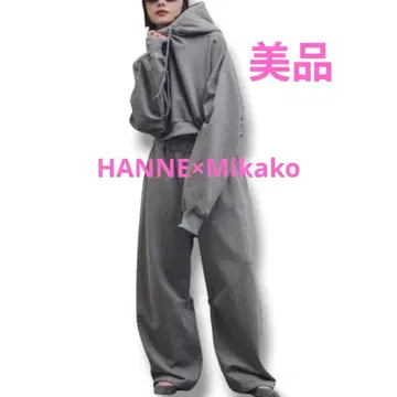 [ 새상품급 ] HANNE Mikako 와이드 실루엣 스웨트 팬츠 S