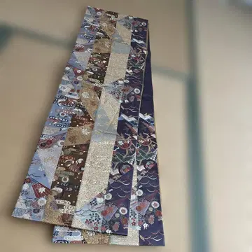 다색 꽃무늬 후쿠로 오비