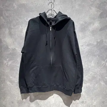 [ 무료배송 ] 미사용 새상품 GILDAN 길단 지퍼 후드티 무지 블랙