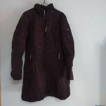 Eddie Bauer 다크 퍼플 롱 다운 자켓