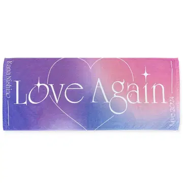 니시노 카나 Love Again Live 2024 페이스 타월