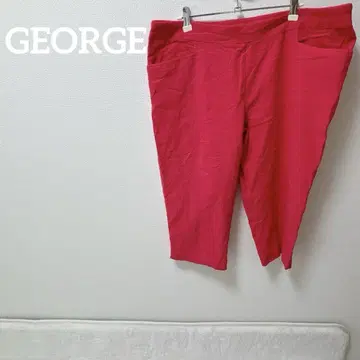 새상품급 GEORGE [프리] 핑크 캐주얼 팬츠 세련된 심플