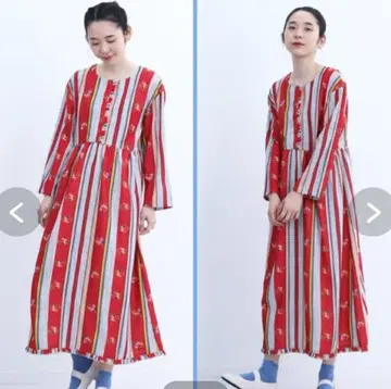 멀로플러스 레트로 패턴 개성 있는 꽃무늬 원피스 사용 횟수 1회