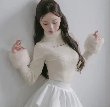 Darich 스무스 퍼 리브 니트탑