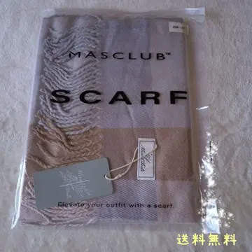 머플러 스톨 스카프 MASCLUB 체크 여성용 가을 겨울