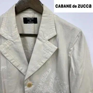 새상품급 CABANE de zucca 카반드 주카 자수 코튼 자켓 M