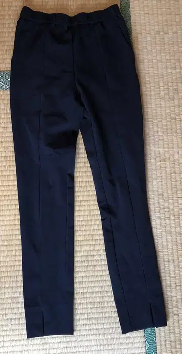 yori 프론트 슬릿 레깅스 팬츠 36 블랙