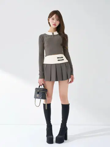 다리치 Darich DARICH 니트 셋업 그레이