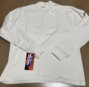 CAMBER #306 긴팔 T셔츠 M 크림색