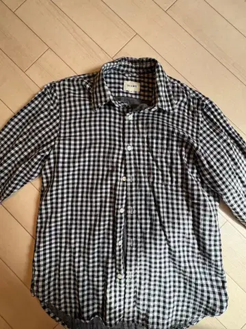 BEAMS 체크 무늬 긴팔 셔츠 S