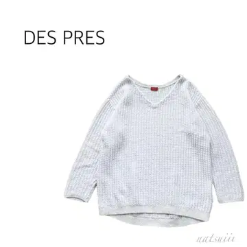 DES PRES 투모로우랜드 V넥  풀오버 니트