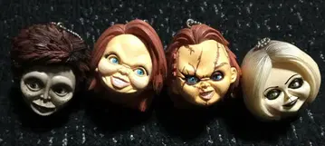 처키 짝눈 페이스 마스코트 키링 4개 중고