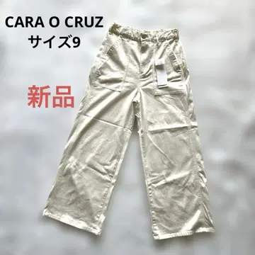 새상품 택 포함 CARA O CRUS 레리안 롱팬츠 화이트 사이즈 9