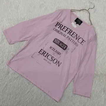 future to future 롱 티셔츠 핑크 L 캐주얼