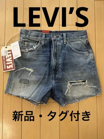 리바이스 데미지 데님 숏팬츠 새상품 택 포함