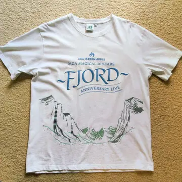 Mrs. GREEN APPLE FJORD 티셔츠 화이트 L 사이즈