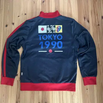 롤링 스톤스 첫 일본 방문 트랙 자켓 M 복각 저리 1990