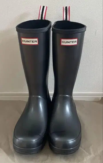 새상품급 HUNTER 헌터 레인부츠 23cm 블랙 건메탈