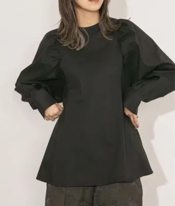[ 새상품급 ] KBF 허리 리본 볼륨 슬리브 블라우스
