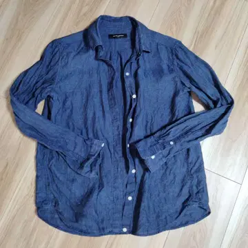 UNITED ARROWS 린넨 셔츠 38 다크 블루