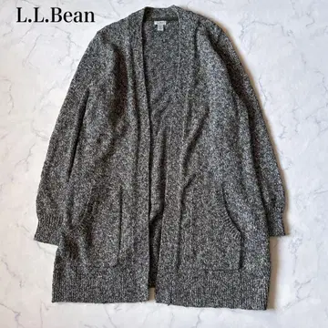 레어! L.L.Bean 겉옷 긴팔 니트 롱 가디건 인기 그린 M