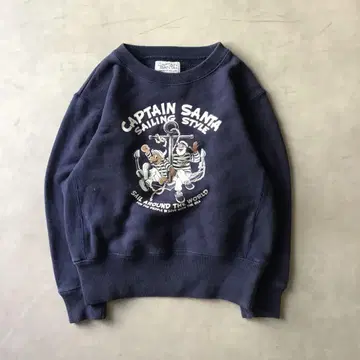 CAPTAIN SANTA 캡틴 산타 맨투맨 긴팔 프론트 프린트