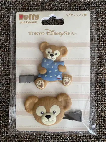 디즈니 리조트 디즈니씨 더피 헤어 클립 앞머리 핀