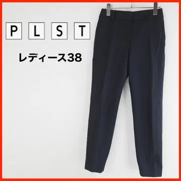 A3943 새상품급 PLST 슬랙스 무지 38 블랙
