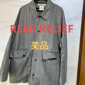 REMIRELIEF 체크 무늬 자켓 L 사이즈 레미릴리프 새상품급