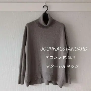 JOURNALSTANDARD 캐시미어 100% 하이넥 스웨터 그레이지